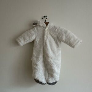 Cozy White Hooded Jacket with Ears